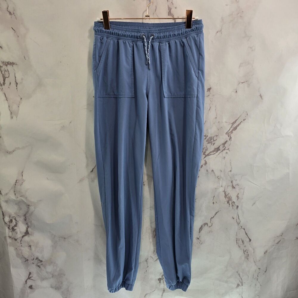 Athleta Girl Leggings Youth Large 12 Light Blue High Jump Jogger Unlined